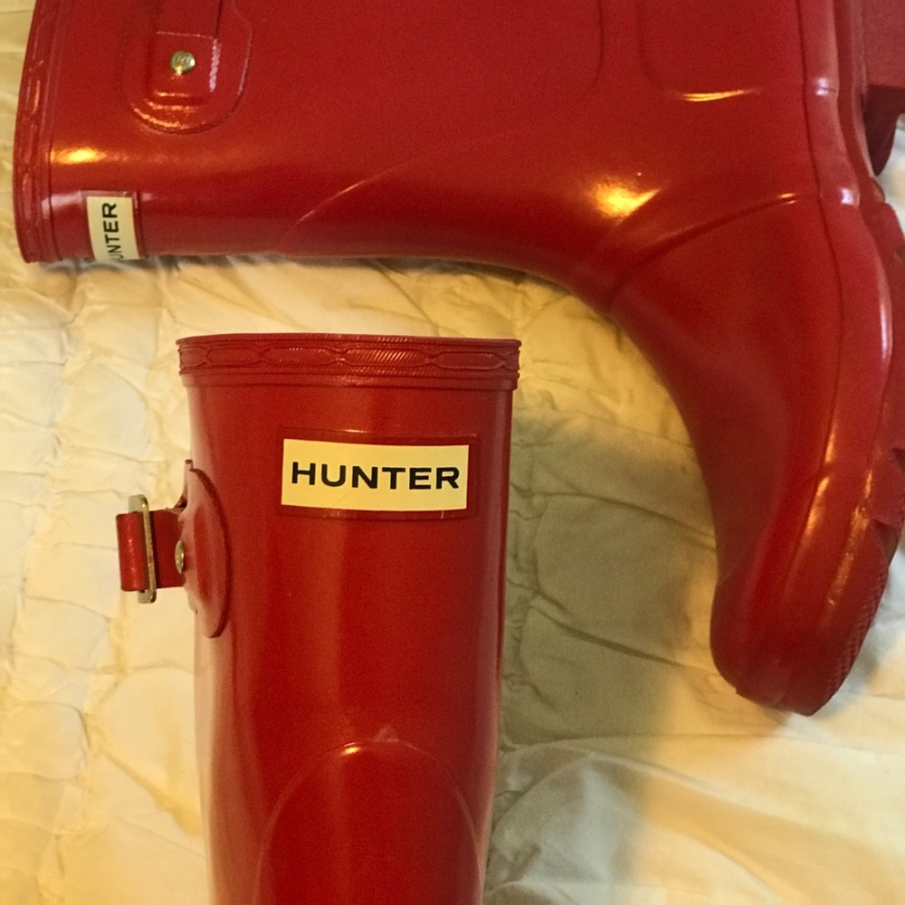 Red Rain Boots